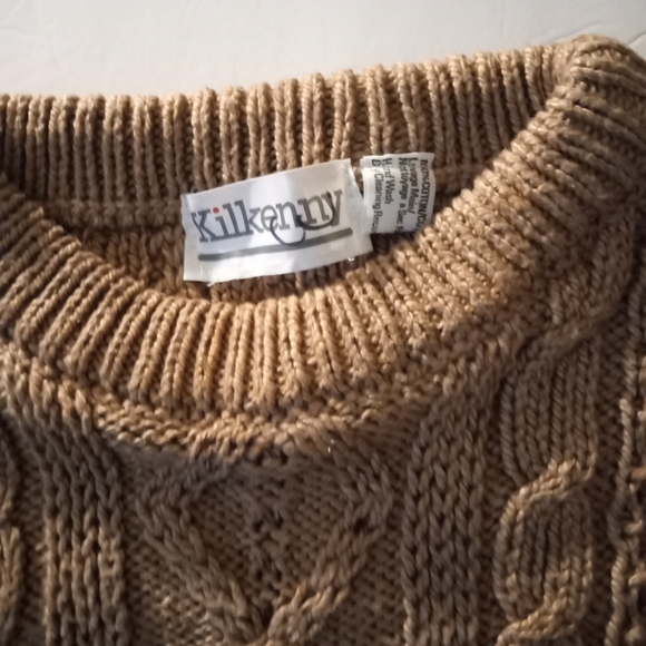 Kilkenny Hand Spun Yarn Irish Cotton Thick Sweater- Size: M - Picture 2 of 6
